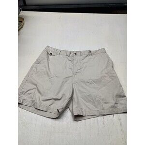 Towncraft Easy Care Chino Shorts Men Size 44 Khaki Tan Cotton Blend Elastic